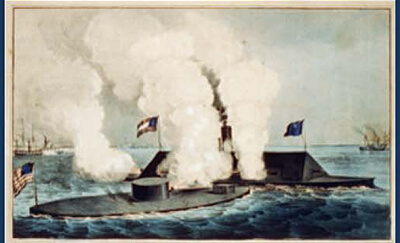 painting of the monitor and css virginia