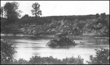 Drewry's Bluff is located in northeastern Chesterfield County, Va. It was the site of the Confederate Fort Darling during the Civil War. This photo was taken in 1865. Courtesy Library of Congress