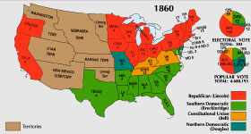 1860 Electoral College Map