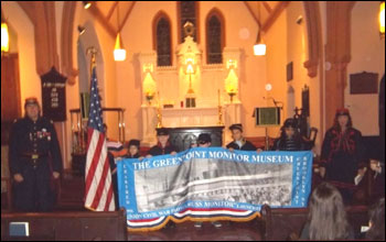 Children Carrying the Greenpoint Monitor Museum’s Banner, Courtesy NOAA