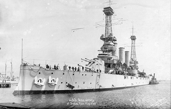 USS New Jersey (BB-16) at Boston, Massachusetts, May 3, 1919