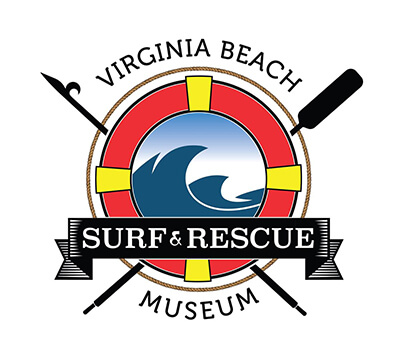 the logo of Virginia Beach Surf & Rescue Museum