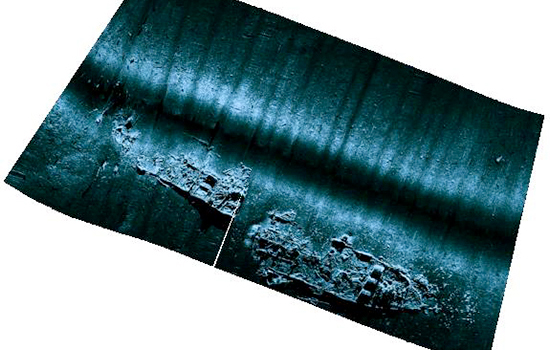 sonar image of F.W. Abrams