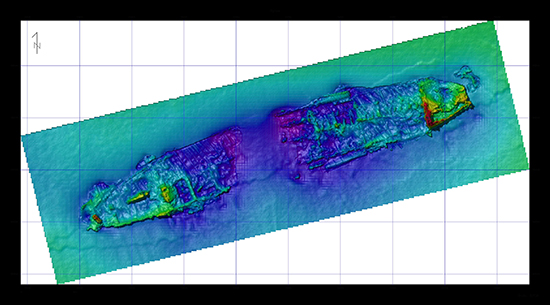 Reson 8125 scaled multibeam survey of Atlas