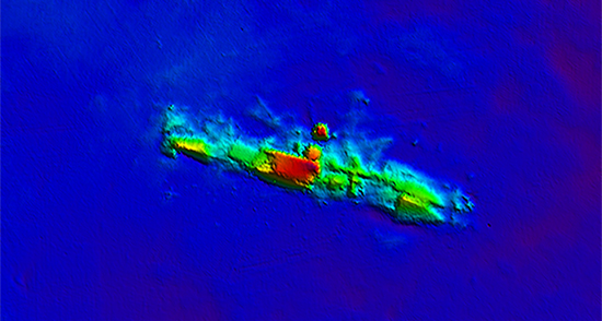 multibeam survey of Malchace wreck site