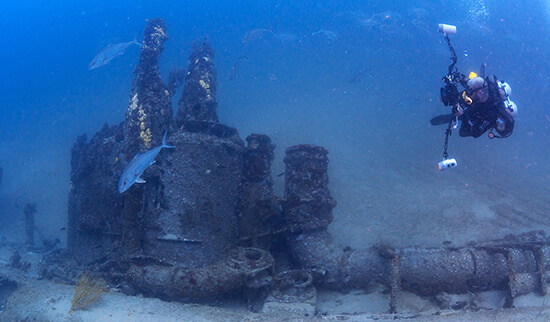 underwater image of U-701
